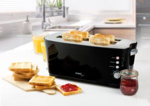 Domo grille-pain B-Smart, pour 4 tranches de pain, noir