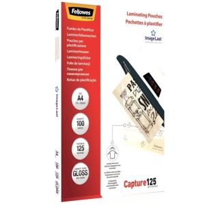 Fellowes pochettes &agrave; plastifier  A4 125 micron (100)