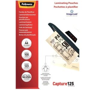Fellowes pochettes &agrave; plastifier  A4 125 micron (100)