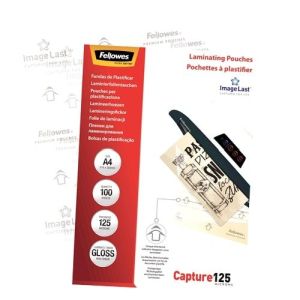 Fellowes pochettes &agrave; plastifier  A4 125 micron (100)