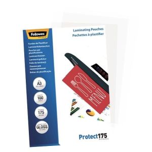 Fellowes 100 Pochettes de plastifica- tion A3 - 175 &micro;