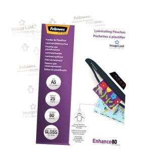 Fellowes Pouches A5 80m&micro; (25)
