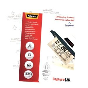 Fellowes Hoesjes A3 125m&micro; - 25 pi&egrave;ces