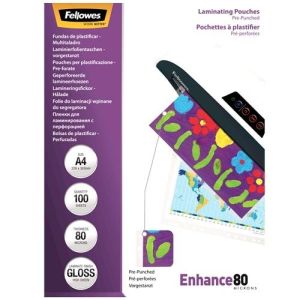 Fellowes lamineerhoezen geperforeerd - 228x303 mm
