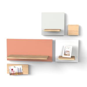 Etag&egrave;re aimant&eacute;e Marcel 120 x 70 cm Harto rose pomelo