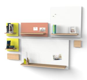 Etag&egrave;re aimant&eacute;e Marcel 120 x 70 cm Harto rose pomelo