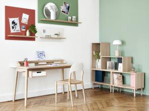 Etag&egrave;re aimant&eacute;e Marcel 120 x 70 cm Harto rose pomelo