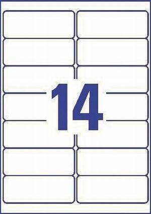 Avery J8163-10 adresetiketten ft 99,1 x 38,1 mm (b x h), 140 etiketten wit