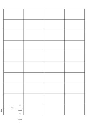 Q-CONNECT &eacute;tiquettes, blanc, coins carr&eacute;s, 48,5 x 25,4 mm, 100 feuilles, 40 &eacute;tiquettes par feuille