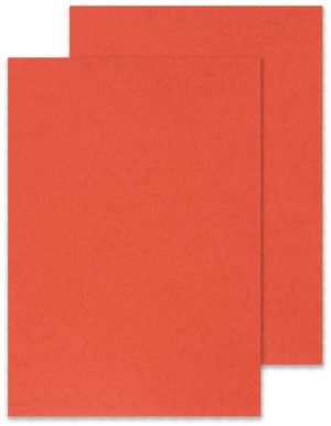 Q-CONNECT dekblad A4 leder 250 grams 100 stuks rood