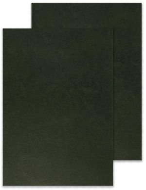 Q-CONNECT dekblad A4 leder 250 grams 100 stuks zwart