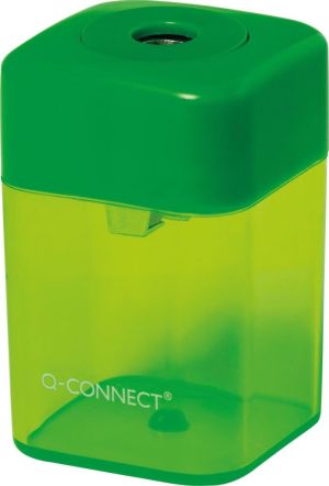 Q-CONNECT taille-crayon, 1 trou, couleurs assorties