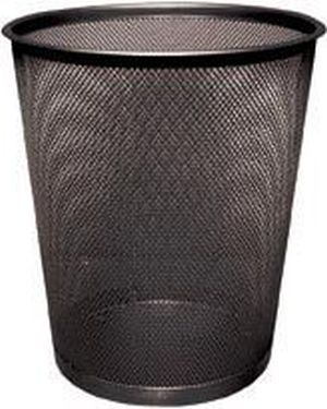 Q-CONNECT corbeille &agrave; papier 19 litres m&eacute;tal noir