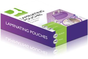 Q-CONNECT pochettes de plastification 2x 125 microns 60x90mm 100 pi&egrave;ces