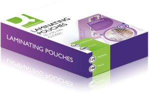 Q-CONNECT pochettes de plastification 2x 125 microns 65x95mm 100 pi&egrave;ces