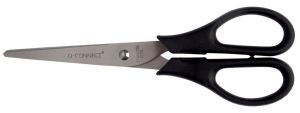 Q-Connect ciseaux, 18 cm, anneaux symétr