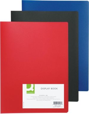 Q-CONNECT prot&egrave;ge-documents, A4, 10 pochettes, rouge