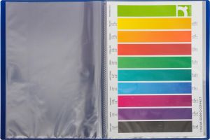 Q-CONNECT prot&egrave;ge-documents, A4, 40 pochettes, bleu