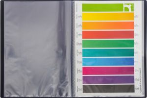 Q-CONNECT prot&egrave;ge-documents, A4, 40 pochettes, noir