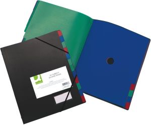 Q-CONNECT trieur PP A4 12 compartiments noir