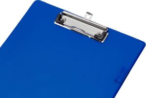 Q-CONNECT plaque &agrave; pince, PP, ft A4, bleu