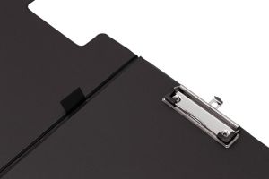 Q-CONNECT plaque &agrave; pince, PP, ft A4, double, noir