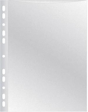 Q-CONNECT pochette perfor&eacute;e A4 perforation 8 trous grain&eacute; 50 microns paquet de 10 pi&egrave;ces