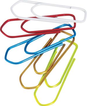 Q-CONNECT attache-tout, 32 mm, bo&icirc;te de 75 pi&egrave;ces, accrochable, couleurs assorties
