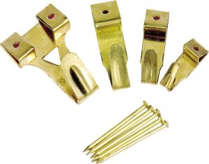 Q-CONNECT foto haak staal doos van 20 stuks