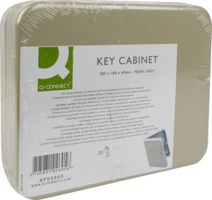 Q-CONNECT armoire &agrave; cl&eacute;s pour 20 cl&eacute;s gris