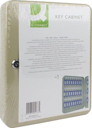 Q-CONNECT armoire &agrave; cl&eacute;s pour 54 cl&eacute;s gris