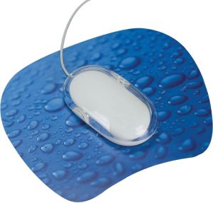Q-CONNECT tapis de souris antid&eacute;rapant bleu