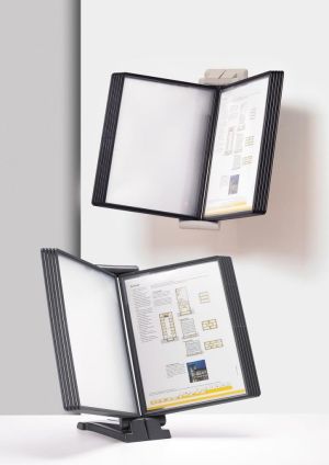 Q-CONNECT support de bureau Quickfind avec 10 pochettes