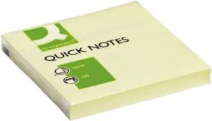 Q-CONNECT Quick Notes, ft 76 x 76 mm, 100 vel, geel