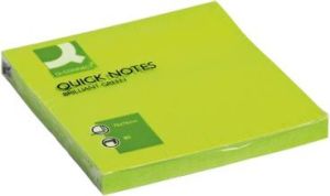 Q-CONNECT Quick Notes, ft 76 x 76 mm, 80 vel, neongroen