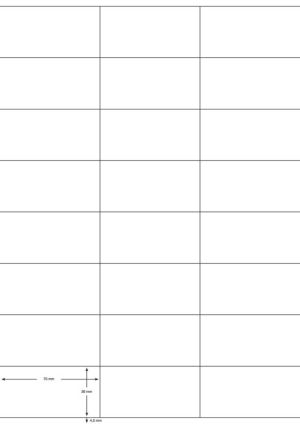 Q-CONNECT etiketten, wit, rechte hoeken, 70 x 36 mm, 100 vel, 24 etiketten per vel