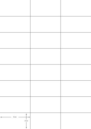 Q-CONNECT &eacute;tiquettes, blanc, coins carr&eacute;s, 70 x 37 mm, 100 feuilles, 24 &eacute;tiquettes par feuille