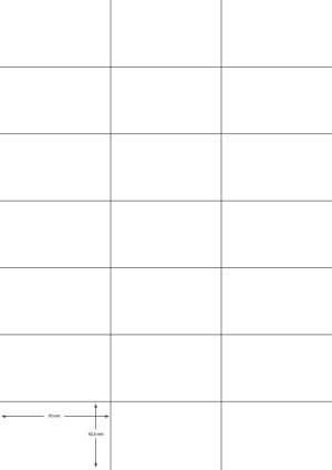 Q-CONNECT etiketten, wit, rechte hoeken, 70 x 42,3 mm, 100 vel, 21 etiketten per vel