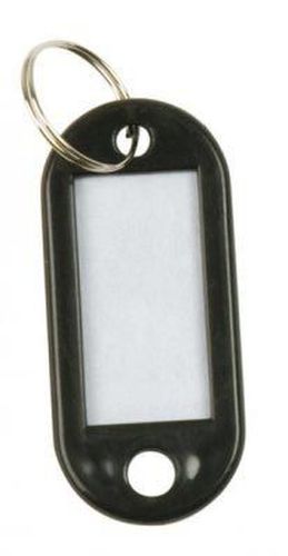 Q-CONNECT porte-cl&eacute;s, paquet de 10 pi&egrave;ces, noir