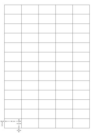 Q-CONNECT etiketten, wit, rechte hoeken, 38,1 x 21,2 mm, 100 vel, 65 etiketten per vel