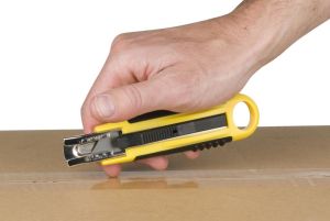 Q-CONNECT cutter de s&eacute;curit&eacute;, auto-r&eacute;tractable