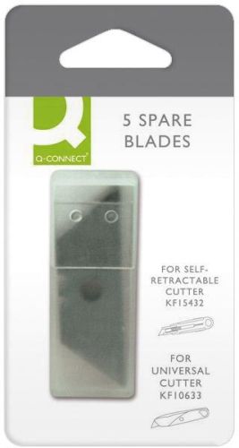 Q-CONNECT lames de rechange pour cutter de s&eacute;curit&eacute;, 5 lames