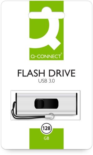 Q-CONNECT USB stick 3.0, zilver, 128 GB