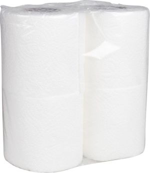 Q-CONNECT papier toilette, 2 plis, 200 feuilles, paquet de 12 x 4 rouleaux