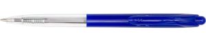 Q-CONNECT The Clicker stylo bille, retractable, medium, bo&icirc;te de 20 pi&egrave;ces, bleu