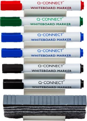 Q-CONNECT accessoirehouder voor whiteboard, incl markers en wisser