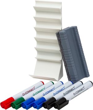 Q-CONNECT accessoirehouder voor whiteboard, incl markers en wisser