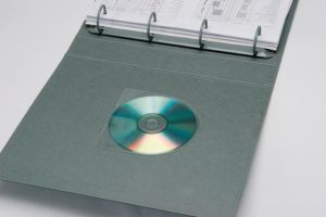 Q-CONNECT CD hoes zelfklevend met tab PP 10 stuks