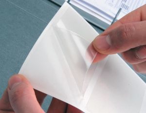 Q-CONNECT pochette, autocollante, ft A4, paquet de 5 pi&egrave;ces