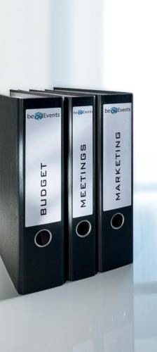 Avery Zweckform L4760-25 &eacute;tiquettes pour classeurs &agrave; levier ft 19,2 x 3,8 cm (b x h), 175 &eacute;tiquettes, bla